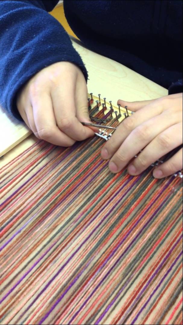 Tapestry weaving on a Simple Frame Loom