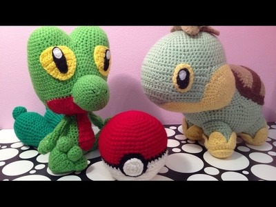 Treecko, Turtwig, Chingling (Crochet Preview)