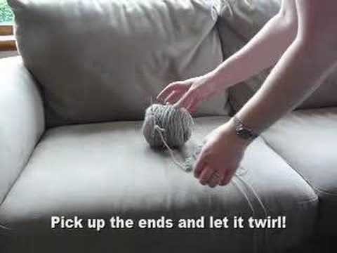 Twined knitting - how to untwist the yarns easily