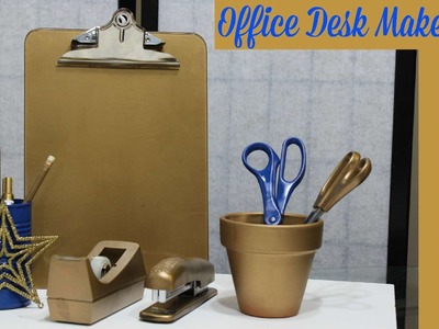 Ugly Office Desk? Try My DIY - Back To School DESK SUPPLIES MAKEOVER | thecreativelady
