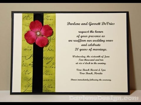 Wedding. Vow Renewal Invitation