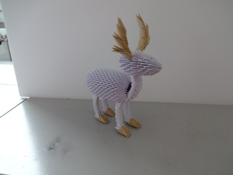 3D Origami Reindeer Tutorial