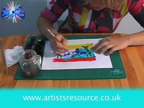 Arts & Craft Make a Stained Glass Greetings Card- Glass Painting Project - Art and Craft