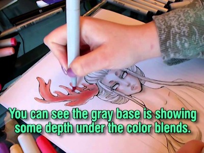 Copic Marker Drawing Tutorial: Using Copics like Watercolor Sketch a Day #58