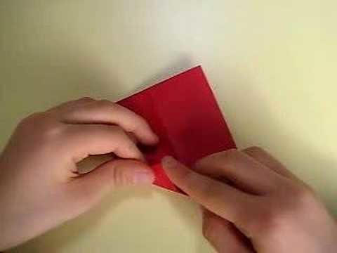 Corazón en origami con bolsillito