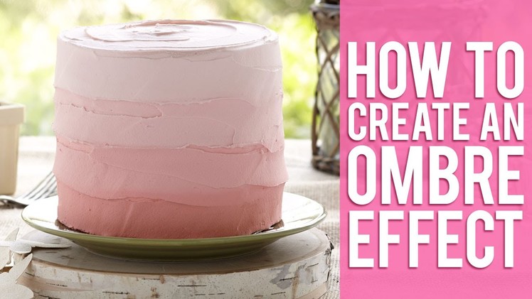 Create an Ombre Effect with Buttercream and Fondant