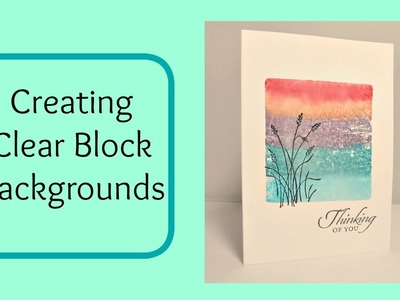 Creating Clear Block Backgrounds for Wetlands