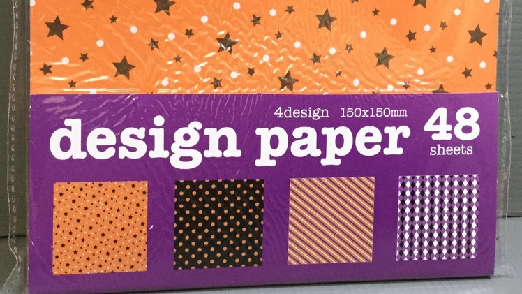 DAISO Halloween Design Origami Paper Unboxing