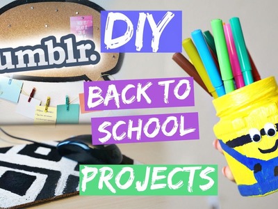 DIY BACK TO SCHOOL PROJECTS - Minion Pen Holder, Mousepad & MEHR!