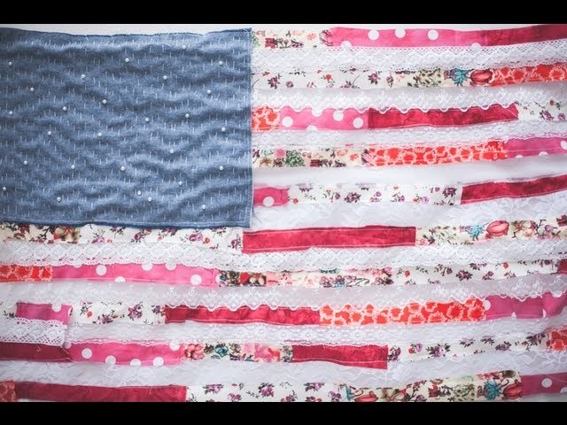 DIY patchwork american flag inspired by Sara Rahbar