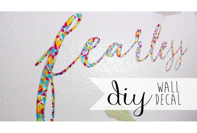 DIY Room. Dorm Decor: Wall Decal Using Washi Tape ❀