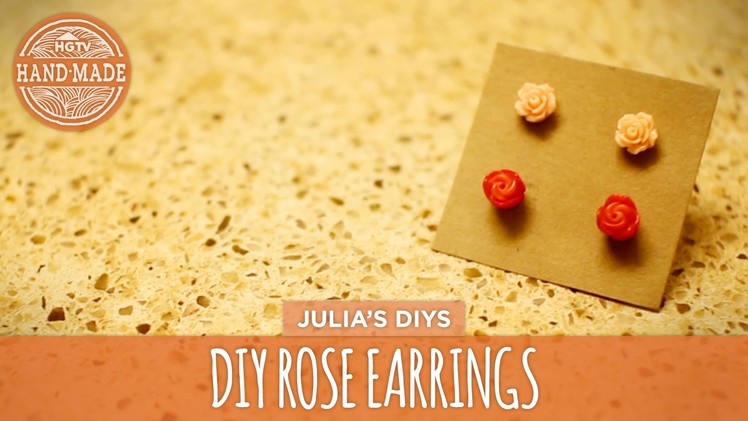 DIY Rose Earrings + Quick Jewelry Storage Tip! - HGTV Handmade