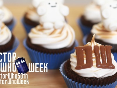 DR WHO SMORE CUPCAKES - NERDY NUMMIES - Dr Who 50th Anniversary