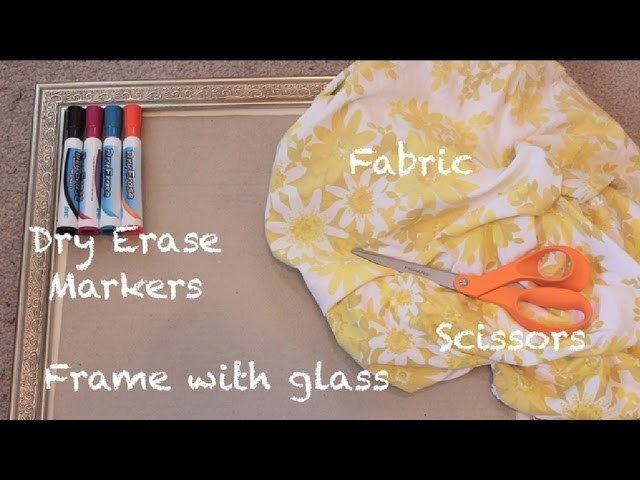 Easy DIY Personalized Marker Board (No Sew)- Whitney Sews