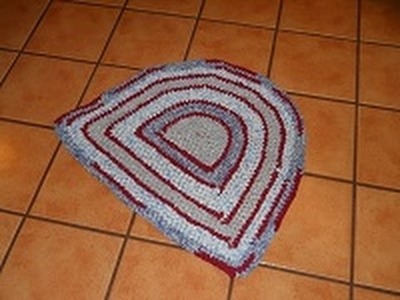 Easy Half Circle Rag Rug (Crochet) Part 3
