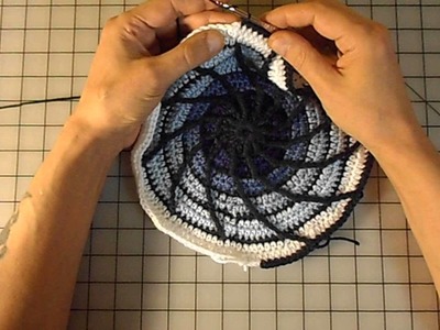 Front post triple treble for Depths of Change crochet pattern