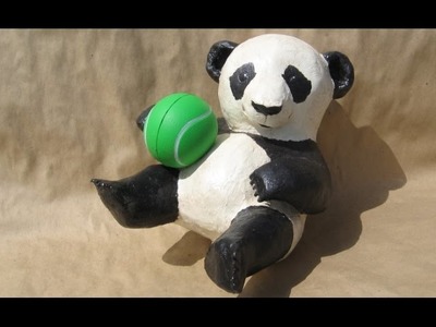 How to Make a Baby Paper Mache Panda