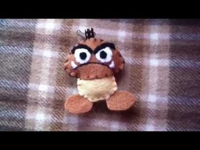 How to Make a 'Goomba' Plush Keychain from Felt