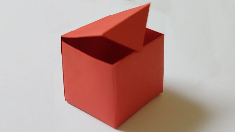 How to make a paper box that opens and closes