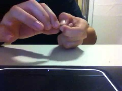 How to make a paper clip spinning top