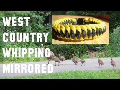 How to make a West Country Whipping Mirrored Paracord Bracelet Tutorial (Paracord 101)