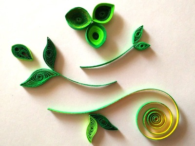 How To Make Quilled Leaves Using Paper Art Quilling