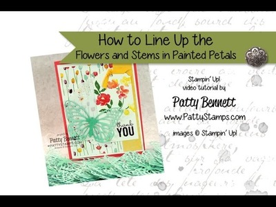 How To Stamp Painted Petals flowers and leaves - Stampin' Up!