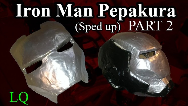 Iron Man Pepakura (Paper Mache & Sanding) Part 2