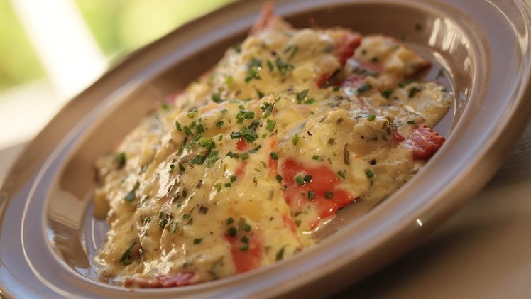 Lobster Ravioli with Tarragon Cream Sauce Recipe || KIN EATS