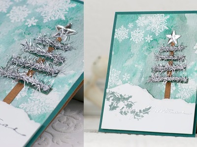 Merry Christmas card with the 2013 Holiday Card Kit Inspired by Tim Holtz