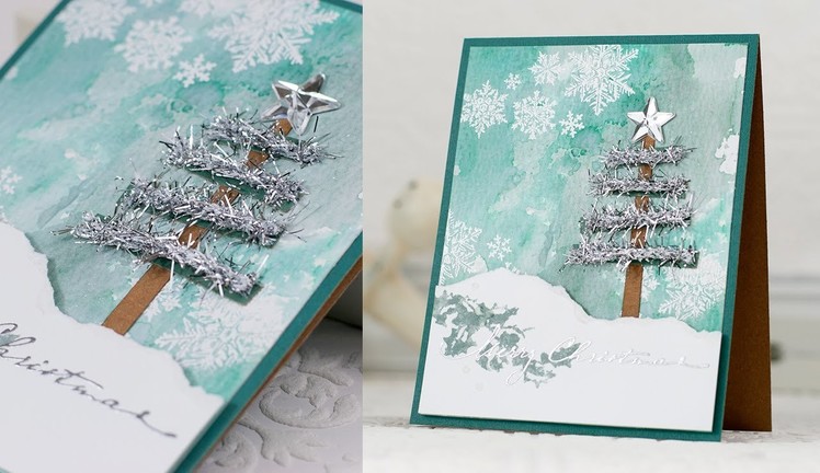Merry Christmas card with the 2013 Holiday Card Kit Inspired by Tim Holtz