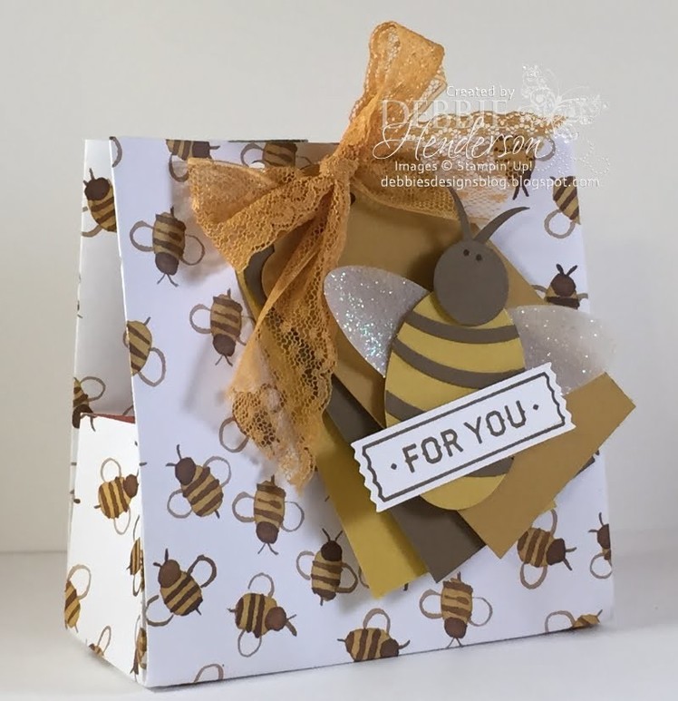 One Sheet Goodie Bag & Punch Art Bumblebee