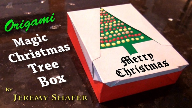 Origami Magic Christmas Tree Box