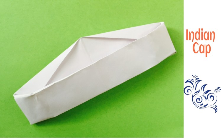 Origami Paper Indian Cap(Gandhi. Nehru Topi) - A4 sheet !!
