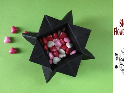 Origami Paper " Star Flower Pot" (Home Decor).