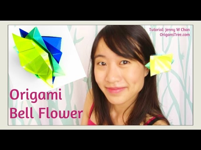 Paper Crafts - Origami Flower (Chinese Bell Flower) - Easy Paper Flower Tutorial