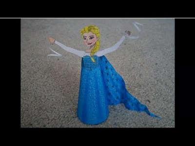 Paper Model of Elsa from the Movie "Frozen"