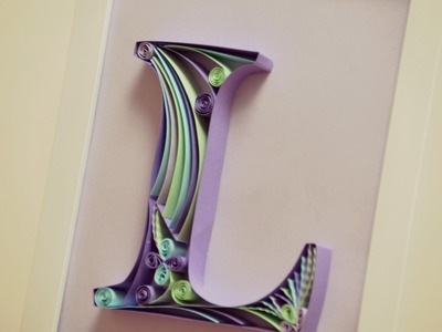 Paper Quilling Letter - Quilling Tutorial Part 2