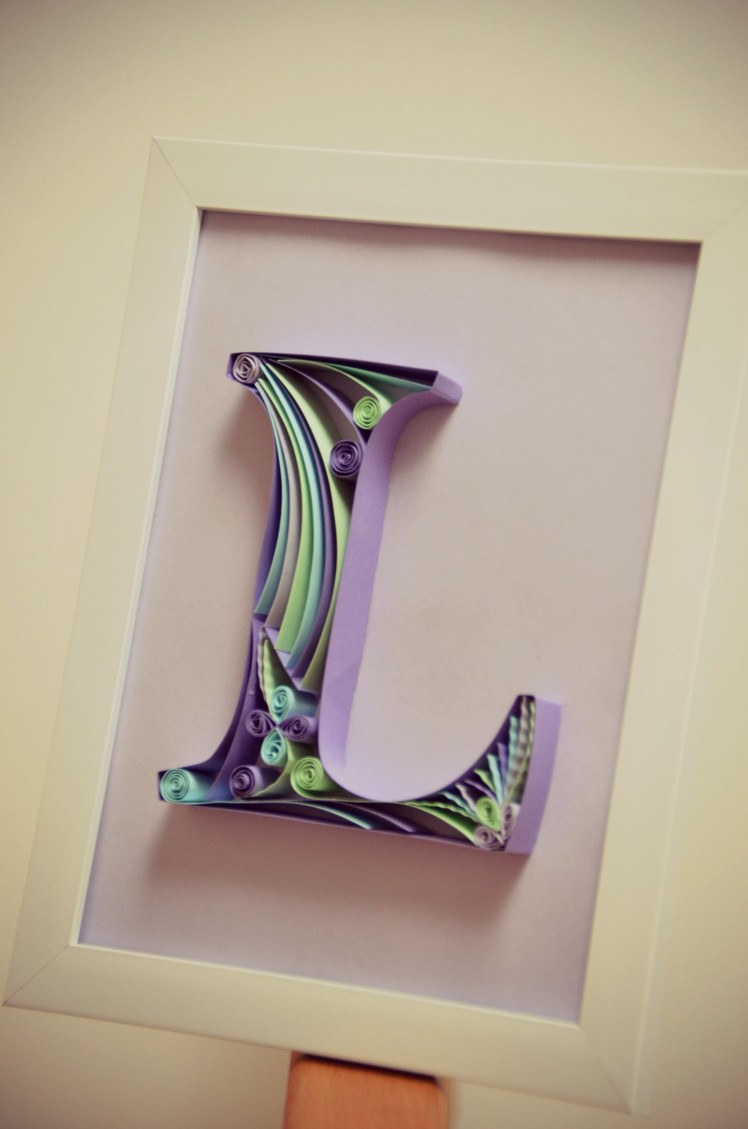 Paper Quilling Letter - Quilling Tutorial Part 2