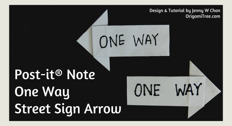 Post-it® Note Crafts - Origami Arrow | Paper Crafts