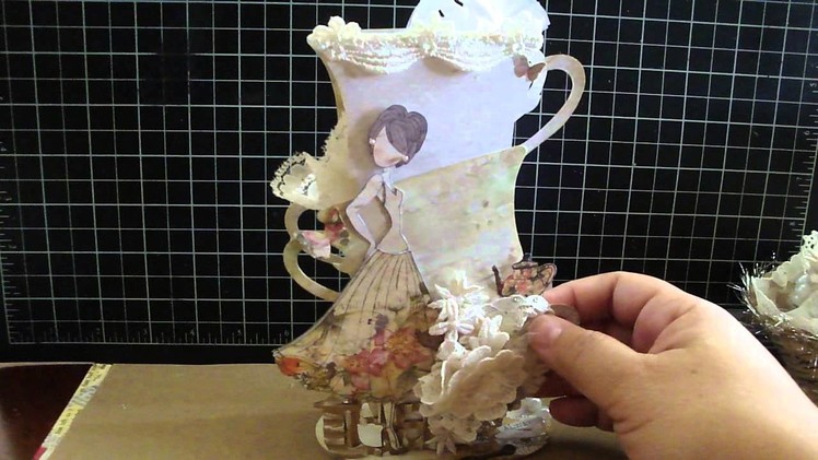 Project Share 3D Tea Cup and Lace Rolls