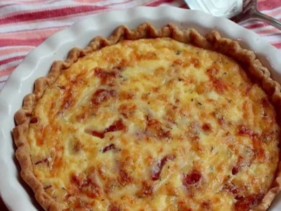 Quiche Lorraine Mother's Day Recipe - Creamy Bacon Leek Cheese Quiche