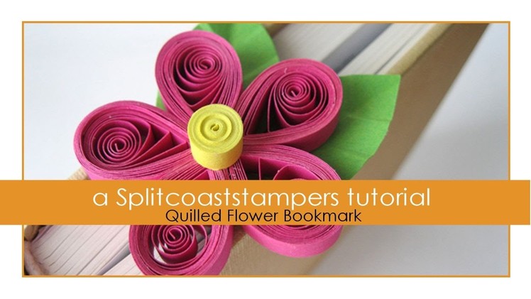 Quilled Flower Bookmark