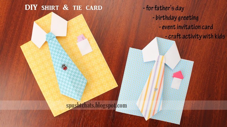 Shirt & Tie Greeting Card for Birthday, Father's Day