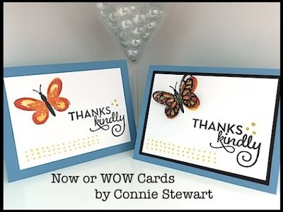 Simply Simple Now or WOW - Watercolor Wings Card by Connie Stewart