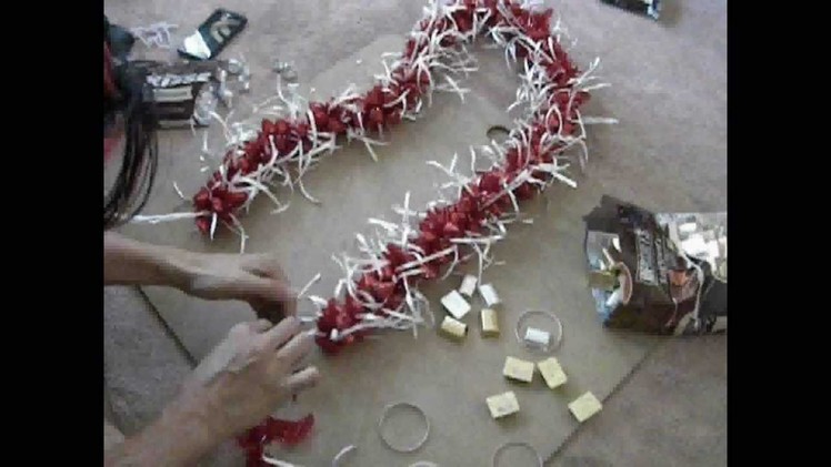 [SPEED UP] Making "3D" Candy Lei thats Ti Leaf Lei Inspired
