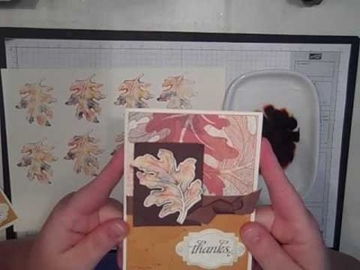 Stampin Up - baby wipe technique
