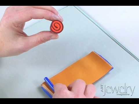 Art Jewelry - Making a polymer clay jellyroll cane