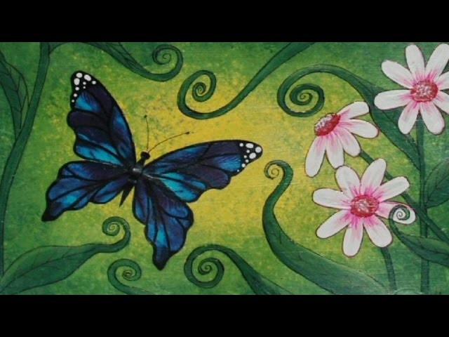 Art Journal Page : Big Butterfly (part 2 of 2)
