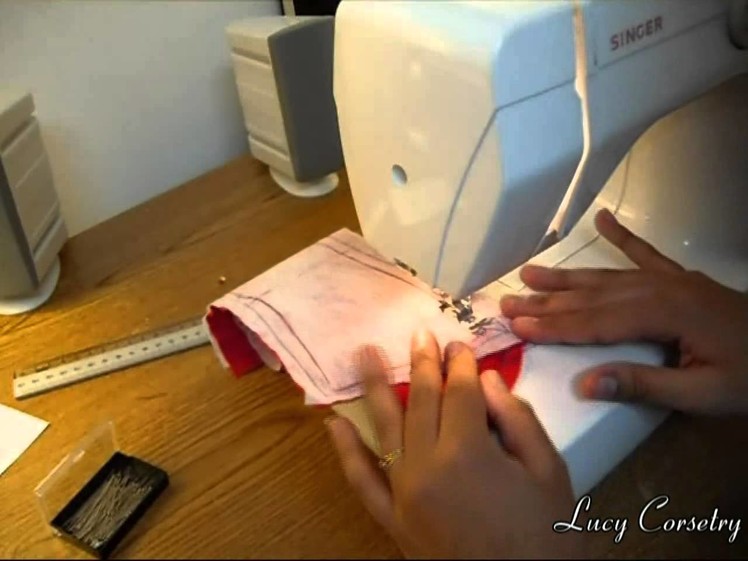 Corset Making: Stitching panels together | Lucy's Corsetry